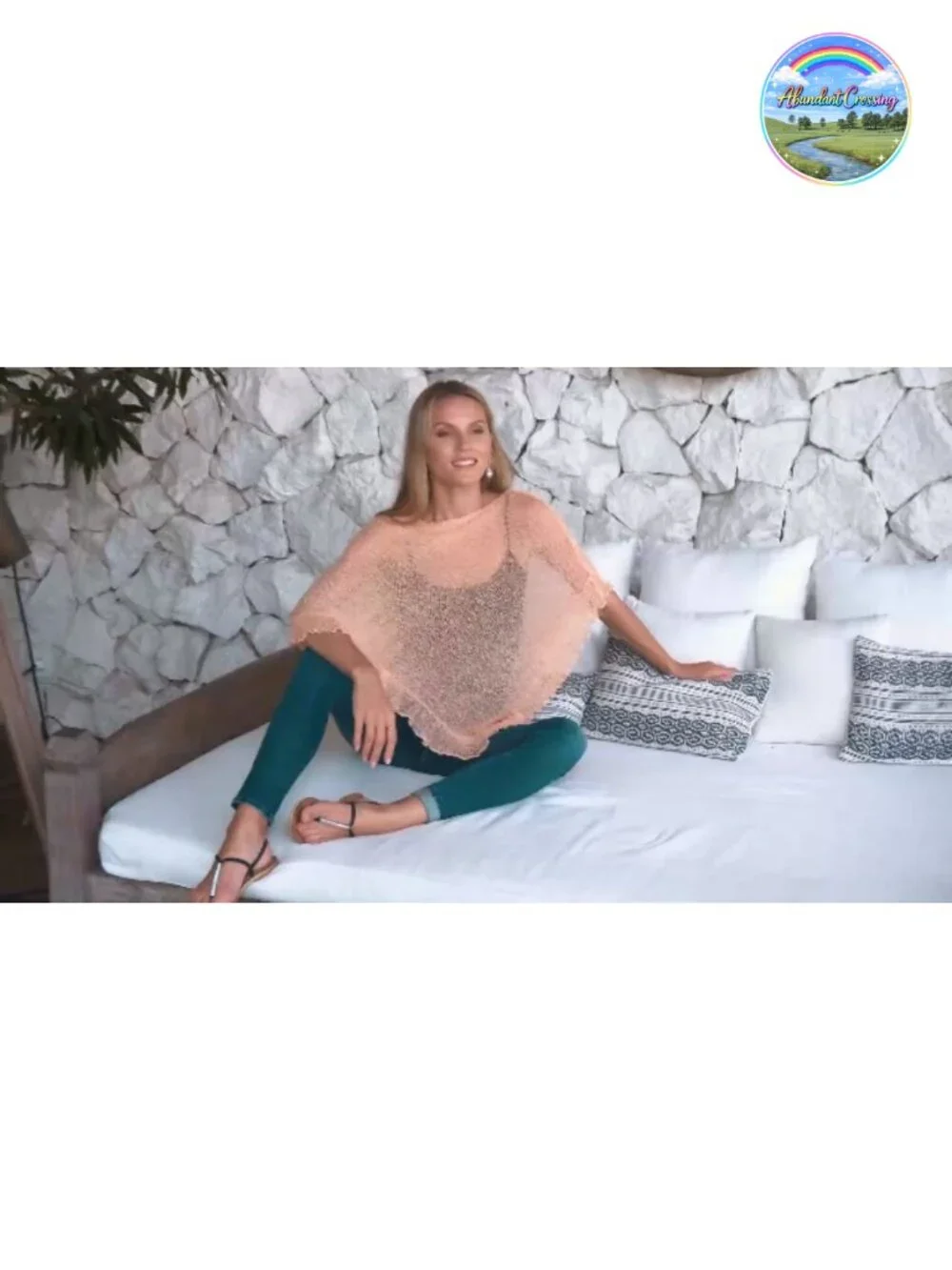Sheer Knit Poncho Shrug Lightweight Asymmetrical Ruffle Wrap Convertible Shawl